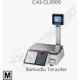CAS CL3000 Barkodlu Terazi 30 kg Kapasite ile Ticari Kullanım için Uygun Özellikler Sunar