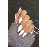 Caş Dekorasyon Beyaz Renk 12'li Takma Tırnak Seti