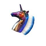 CAŞ DEKORASYON Karışık Renk Unicorn Allık Fırçası Makyaj Fırçası
