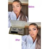 Caş Dekorasyon Manyetik Eyeliner'lı Mıknatıslı Doğal İpek Takma Kirpik #001 Yoğun - Siyah