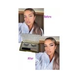 CAŞ DEKORASYON Manyetik Eyeliner'lı Mıknatıslı Doğal Ipek Takma Kirpik #001 Yoğun