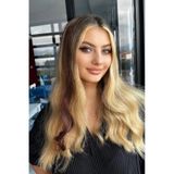 Caş Dekorasyon Yan Çıt Çıt Postiş / Kahverengi Dalgalı / 50cm-(2 Adet)