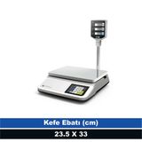 CAS Hesaplamalı Terazi 30 kg Kapasite LCD Ekranlı 23.5x33 cm 5 gr Hassasiyet