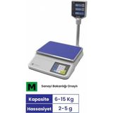 Cas Pr II Plus Tutar Hesaplamalı Boyunlu Terazi 15 kg