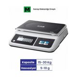 CAS Tartım Terazisi 30 kg Kapasite LCD Ekranlı Yüksek Hassasiyetli Model