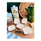 CASA DE BELLA Bone Porselen 8cm 6lı Küçük Boy Sunumluk Kase Kahvaltılık Şekerlik Reçellik Sosluk Çerezlik