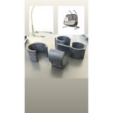 CASA NESTİ Salıncak Ayağı Pabucu–4,5cm Çap, Zemin Koruyucu Plastik,Kaymaz&Dayanıklı (4’lü Set) şeklinde