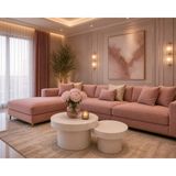 Casa Nexa Modern 2’li Orta Sehpa Seti Beyaz Minimal Yuvarlak Sehpa Takımı Mdf