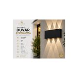 CASA RUVA Gün Işığı Led Aplik Kare Aydınlatma Çift Taraflı Led Dekoratif Duvar Aplik -