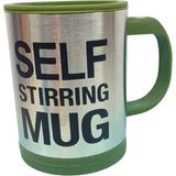 Casaba Hediyelik Kendi Karıştıran Mikser Bardak Self Stırrıng Mug Yeşil Renk