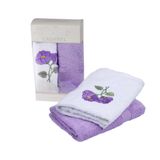 Casabel 2'li Pamuk 50x60 cm Mor Menekşe Mutfak Havlusu
