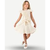 Casabony Bej Muslin Dantelli Kız Çocuk Tunik + Etekli Takım - 6 Yaş