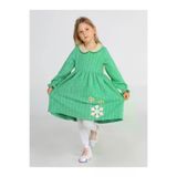 Casabony CS-23K-008 Kartanesi Baby Yaka Yeşil Kız Çocuk Elbise