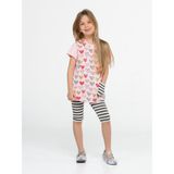 Casabony Kalp Yandan Cepli Tunik + T-Shirt Takım - 4 Yaş - Pembe