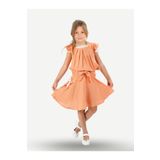 Casabony Pale Muslin Dantelli Kız Çocuk Tunik + Etekli Takım CS-25Y-005