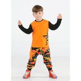 Casabony Star Kamuflaj Baggy Pantolon + T-Shirt Takım - 3 Yaş - Renkli