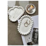 CasadiDuck Bubble Oval Tabak Ve Bulut Dekoratif Tabak 4’lü