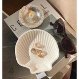 CasadiDuck Büyük Deniz Kabuk Şeklinde Dekoratif Tabak 15-15 Cm