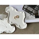 CasadiDuck Dantel Desenli Taş Tozu Dekoratif Tabak