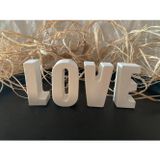 CasadiDuck Dekoratif Taş Tozu Harf Love Yazı