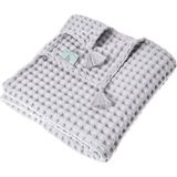 Casadora Baby % 100 Organik Pamuk Bebek Çocuk Waffle Pike Örtü 160 X 220 Cm - Gri