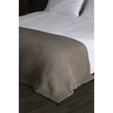 Casadora Baby 100% Pamuk Çift Kişilik Kalın Waffle Pike Örtü -Bej - 200X220 cm