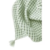 Casadora Baby 100% Pamuk Tek Kişilik Kalın Waffle Pike Örtü - Mint - 160 X 220 Cm
