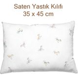 Casadora Baby Astra %100 Pamuk Saten Yastık Kılıfı - 35 x 45 cm - Mor