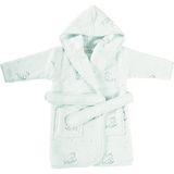 Casadora Baby Boubou Nakışlı %100 Organik Pamuk Bebek & Çocuk Bornozu - 1 - 2 Yaş - Mavi