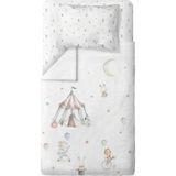 Casadora Baby Circus Pamuk, Saten Tek Kişilik Çocuk Nevresim Takımı - 120 x 200 cm - 120 x 200 cm - Renkli