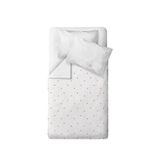 Casadora Baby Cool Fox 100% Organik Pamuk Saten Nakışlı Bebek Çocuk Nevresim Takımı 100 X 150 Cm - Beyaz