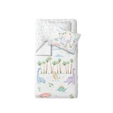 Casadora Baby Dino %100 Organik Pamuk Saten Bebek Çocuk Nevresim Takımı 100 X 150 Cm