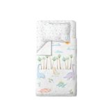Casadora Baby Dino %100 Organik Pamuk Saten Bebek Çocuk Nevresim Takımı 160 X 220 Cm