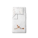 Casadora Baby Forest Amigos %100 Organik Pamuk Saten Bebek Çocuk Nevresim Takımı 160 X 220 Cm - Kahverengi