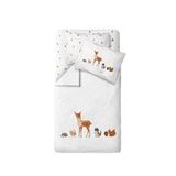 Casadora Baby Forest Amigos %100 Organik Pamuk Saten Bebek Nevresim Takımı 100 X 150 Cm - Kahverengi