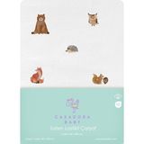 Casadora Baby Forest Amigos 100% Pamuk Saten Lastikli Çarşaf - 120X200 cm - 120 x 200 - Kahve Rengi