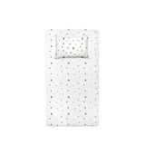 Casadora Baby Forest Amigos Organik Pamuk Saten Çocuk Lastikli Çarşaf Seti 100 X 200 Cm + 50 X 70 Cm - Beyaz