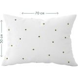 Casadora Baby Happy Bee Allover Saten Yastık Kılıfı - 50X70CM - Beyaz - 50 x 70 cm