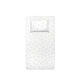 Casadora Baby Happy Bee Pamuk Saten Bebek Lastikli Çarşaf Ve Yastık Kılıfı Seti 70 X 140 Cm + 35 X 45 Cm - Beyaz