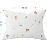 Casadora Baby Simba % 100 Organik Pamuk Saten Yastık Kılıfı 35 x 45 cm - Beyaz