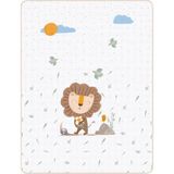 Casadora Baby Simba 100% Pamuk Çift Taraflı Biyeli Müslin Battaniye - Açık Kahverengi - 90X120