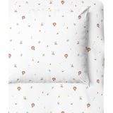 Casadora Baby Simba 100% Pamuk Saten Lastikli Çarşaf Seti -100X200X30+50X70CM - 100 x 200 cm - Beyaz - Bej
