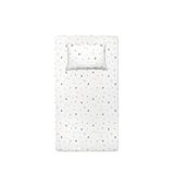 Casadora Baby Simba Pamuk Saten Bebek Lastikli Çarşaf Ve Yastık Kılıfı Seti 70 X 140 Cm + 35 X 45 Cm - Beyaz