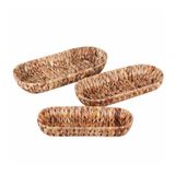 Casalinda Hasır Oval Ekmek Sepeti 3'lü Set