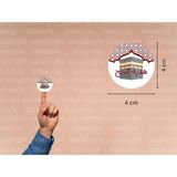 Casalinghi Arapça Hajj Hediyesi Etiketi Yuvarlak Sticker Hajj Umre Mat Çıkartma Hediyelik 4 cm (90 Adet)