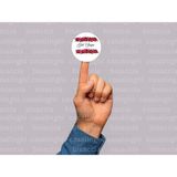 Casalinghi Gül Suyu Etiketi Hediye Sticker Kabe Mekke Medine Yuvarlak Mat Çıkartma 4 cm (33 Adet) - Kırmızı