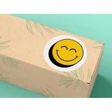 Casalinghi Gülücük Emoji Etiketi Yuvarlak Mat Smile Sticker 4 cm (40 Adet)