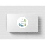 Casalinghi Hoş Geldin Bebeğim Etiketi Mavi Erkek Çocuk Yuvarlak Mat Çıkartma Cute Round Sticker 4 cm (45 Adet)