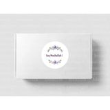 Casalinghi Ingilizce Say Mashallah ! Etiketi Yuvarlak Mat Sticker Mor Maşallah De Nazar Değmesin 4 cm (90 Adet)