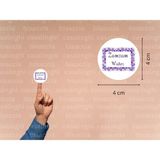 Casalinghi Ingilizce Zemzem Suyu Hediyesi Etiketi Mor Yuvarlak Mat Sticker Zamzam Hajj Umre 4 cm (45 Adet)